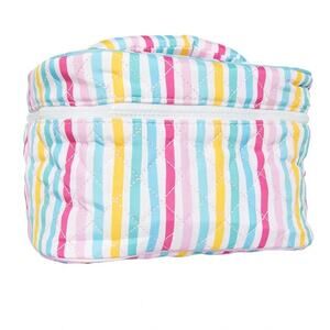 Multicolored Stripes Makeup Bag – Organized Travel Cosmetic Case
